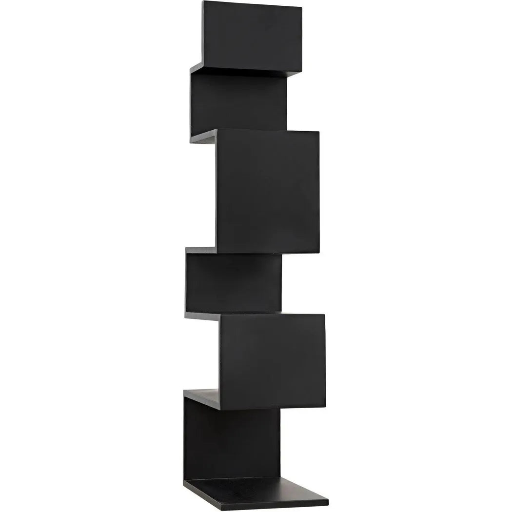 Laszlo Black Steel Bookcase