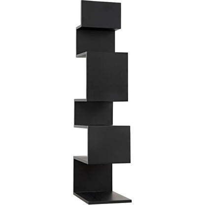 Laszlo Black Steel Bookcase