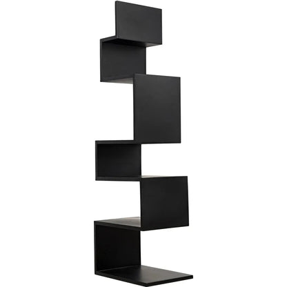 Laszlo Black Steel Bookcase