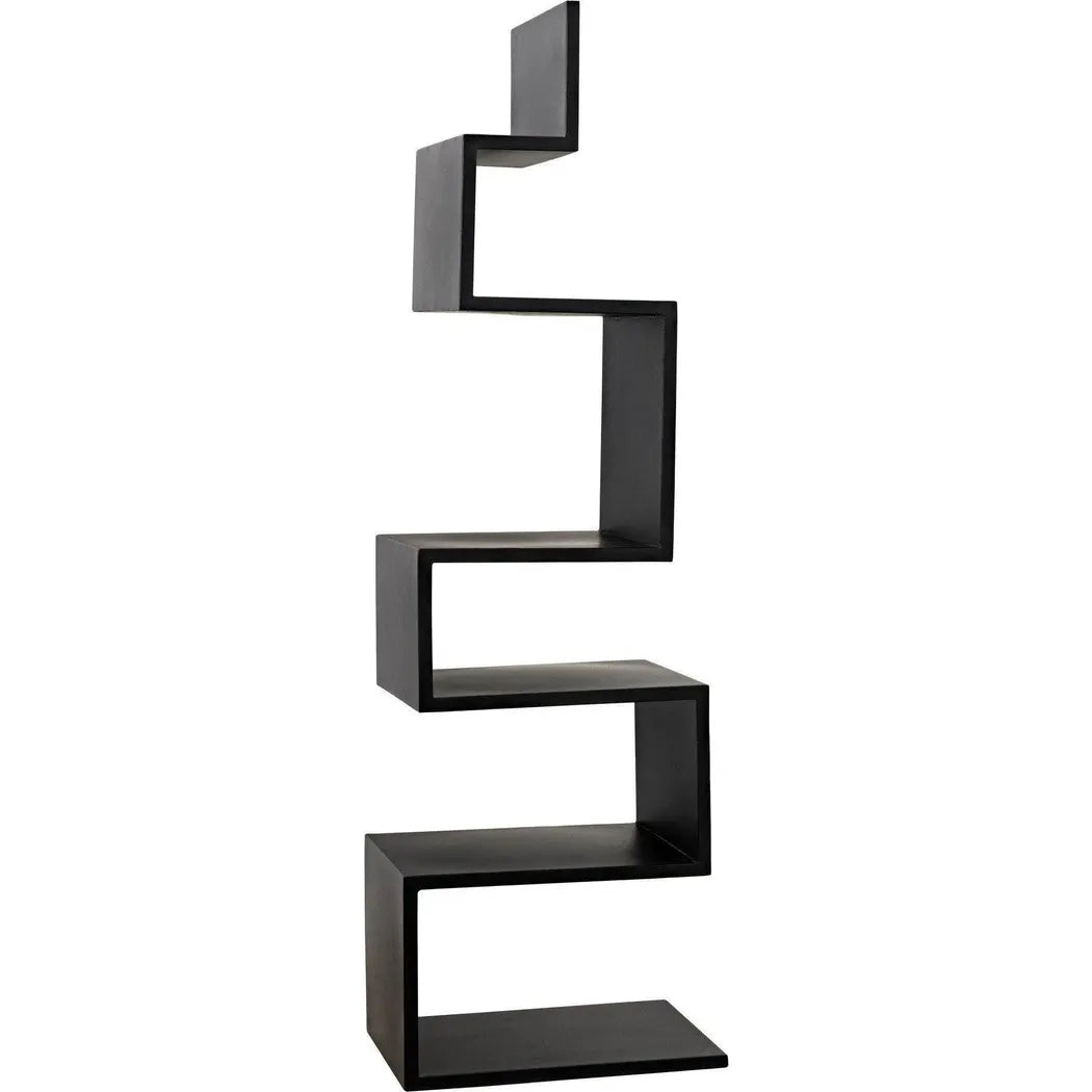 Laszlo Black Steel Bookcase