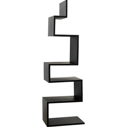 Laszlo Black Steel Bookcase