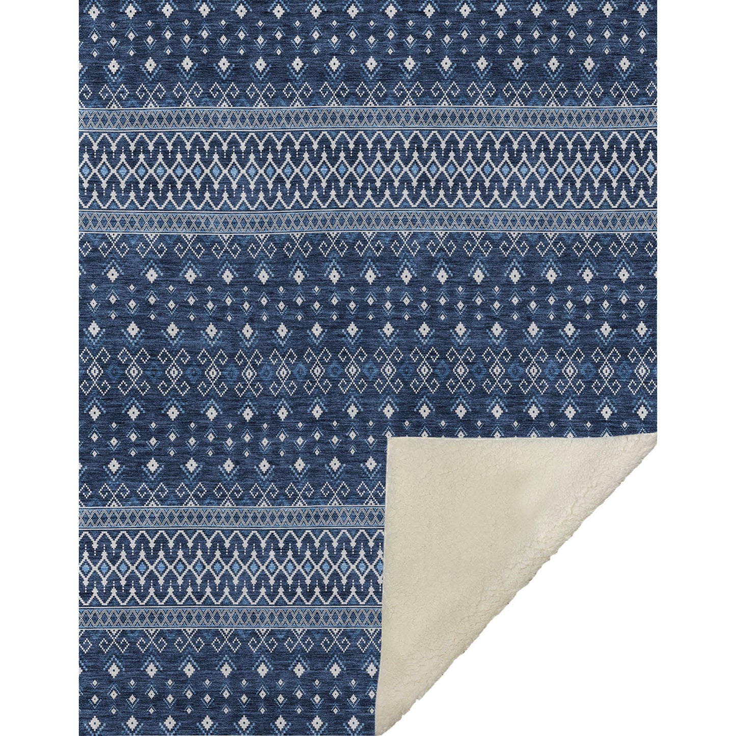 Addison Rugs Lazy Rivers Blue Washable Indoor-Outdoor Rug