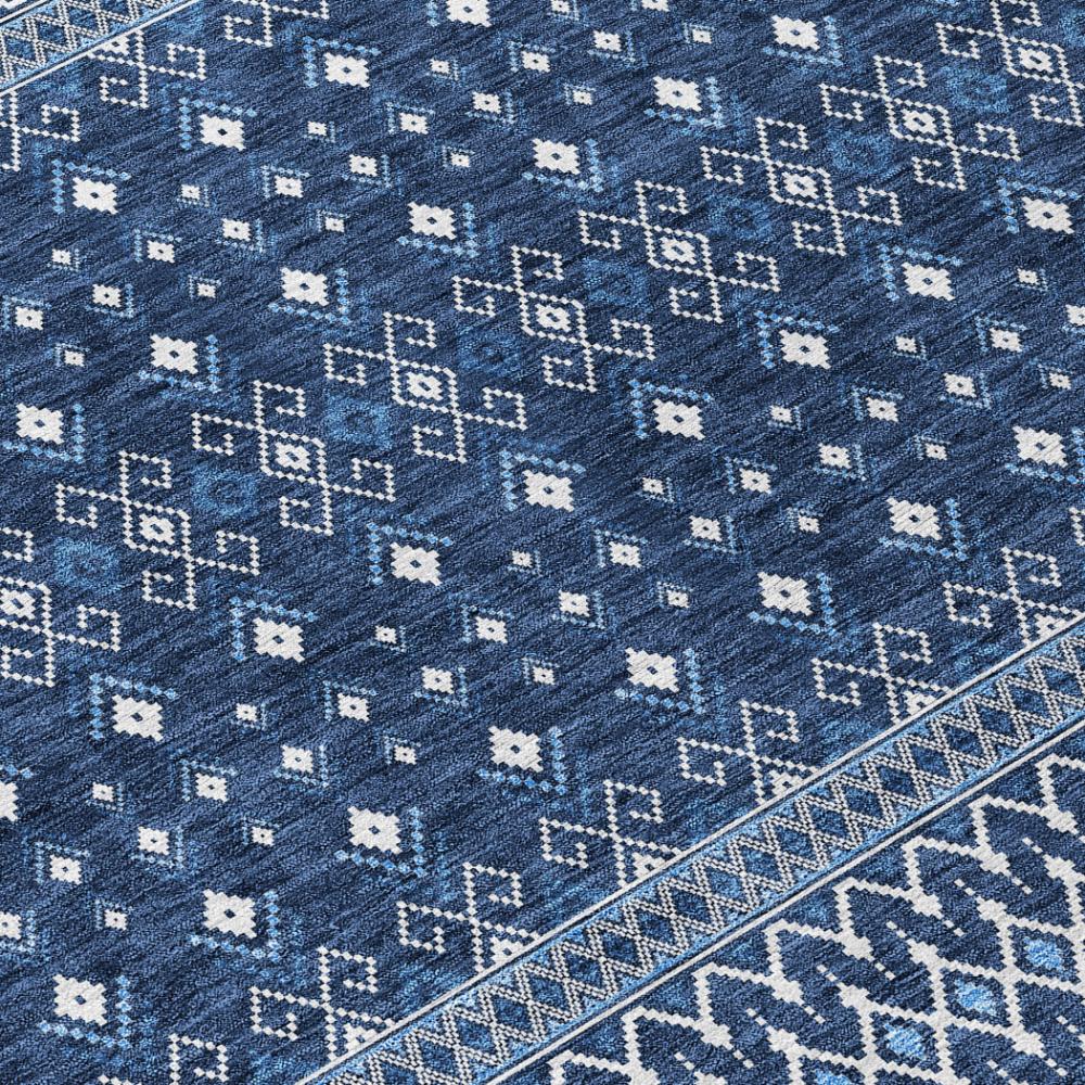Addison Rugs Lazy Rivers Blue Washable Indoor-Outdoor Rug