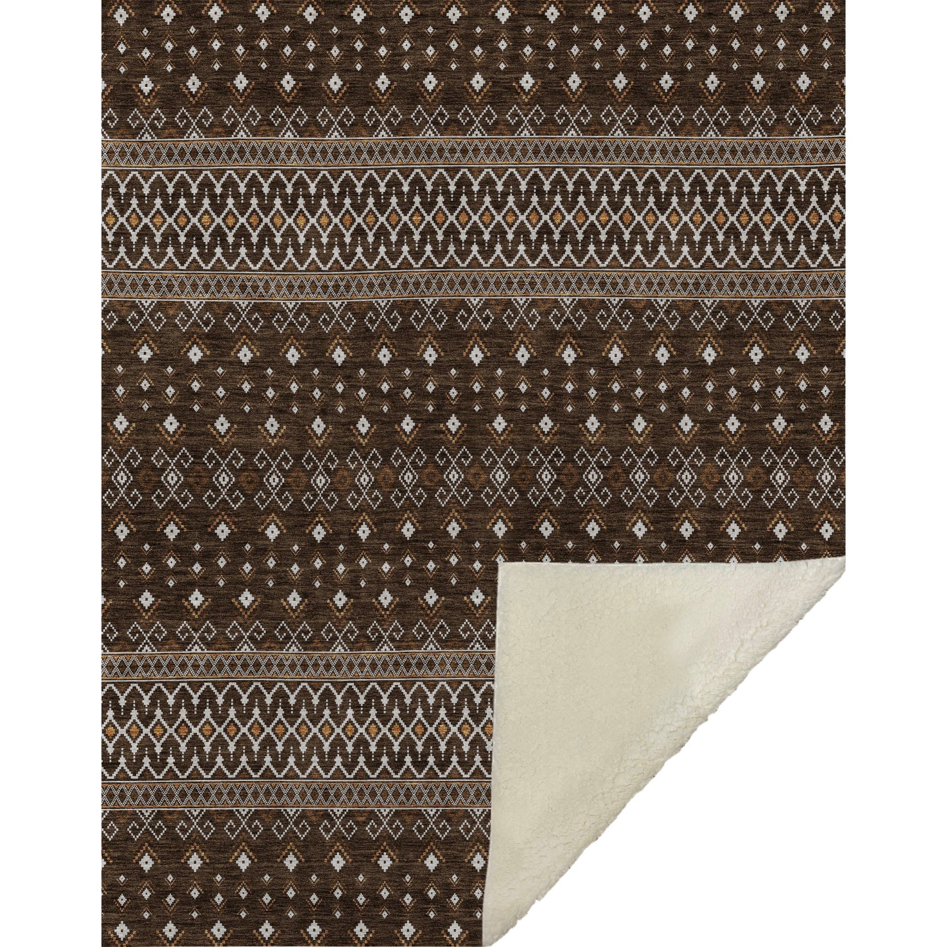 Addison Rugs Lazy Rivers Chocolate Washable Indoor-Outdoor Rug