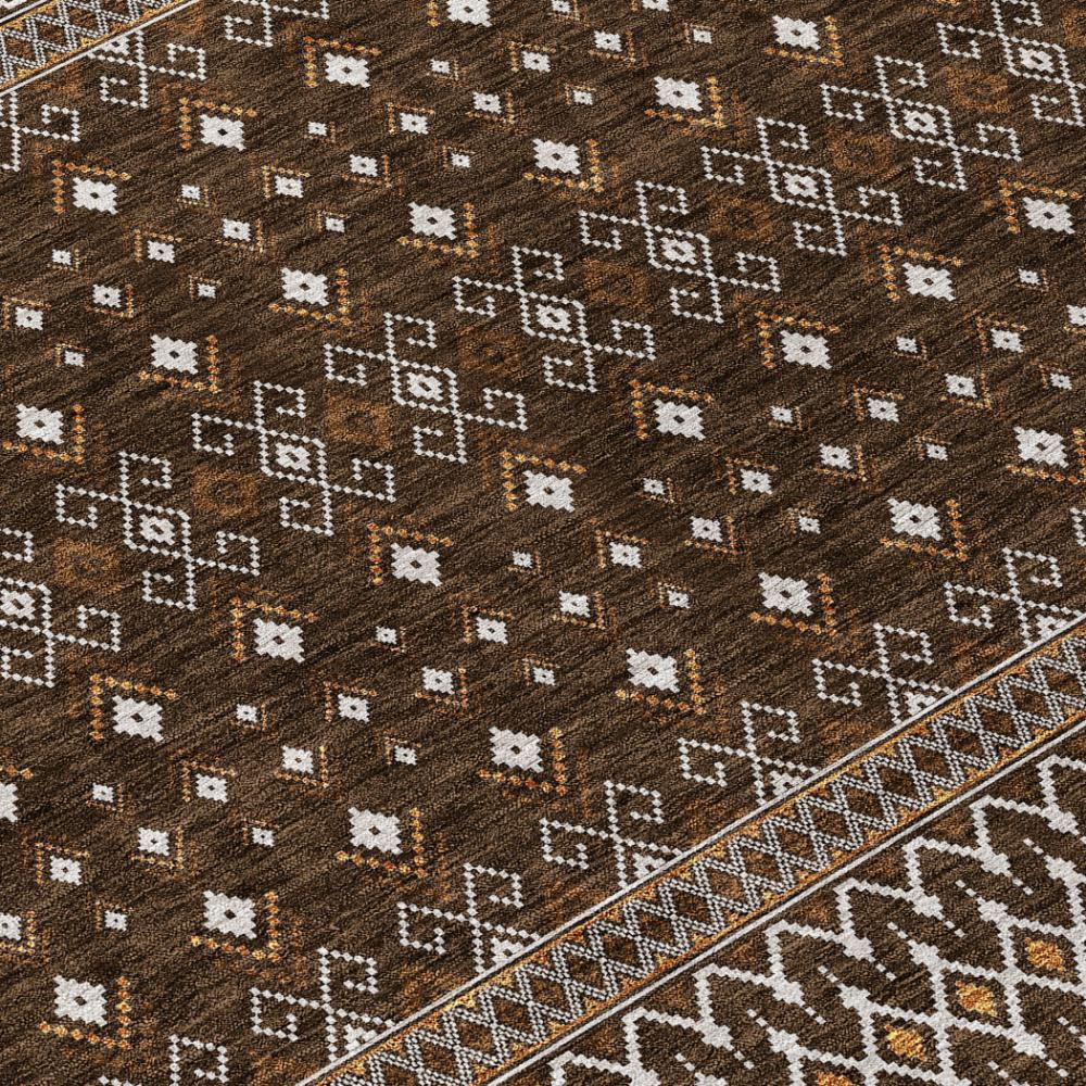 Addison Rugs Lazy Rivers Chocolate Washable Indoor-Outdoor Rug