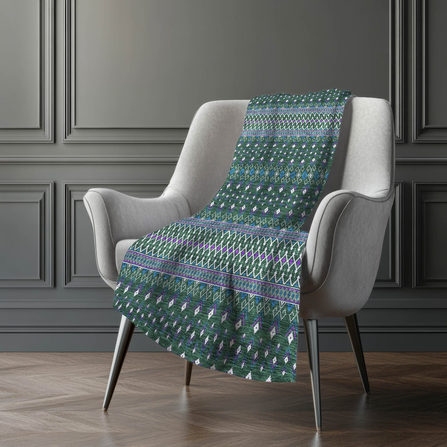 Addison Rugs Lazy Rivers Green Washable Indoor-Outdoor Rug