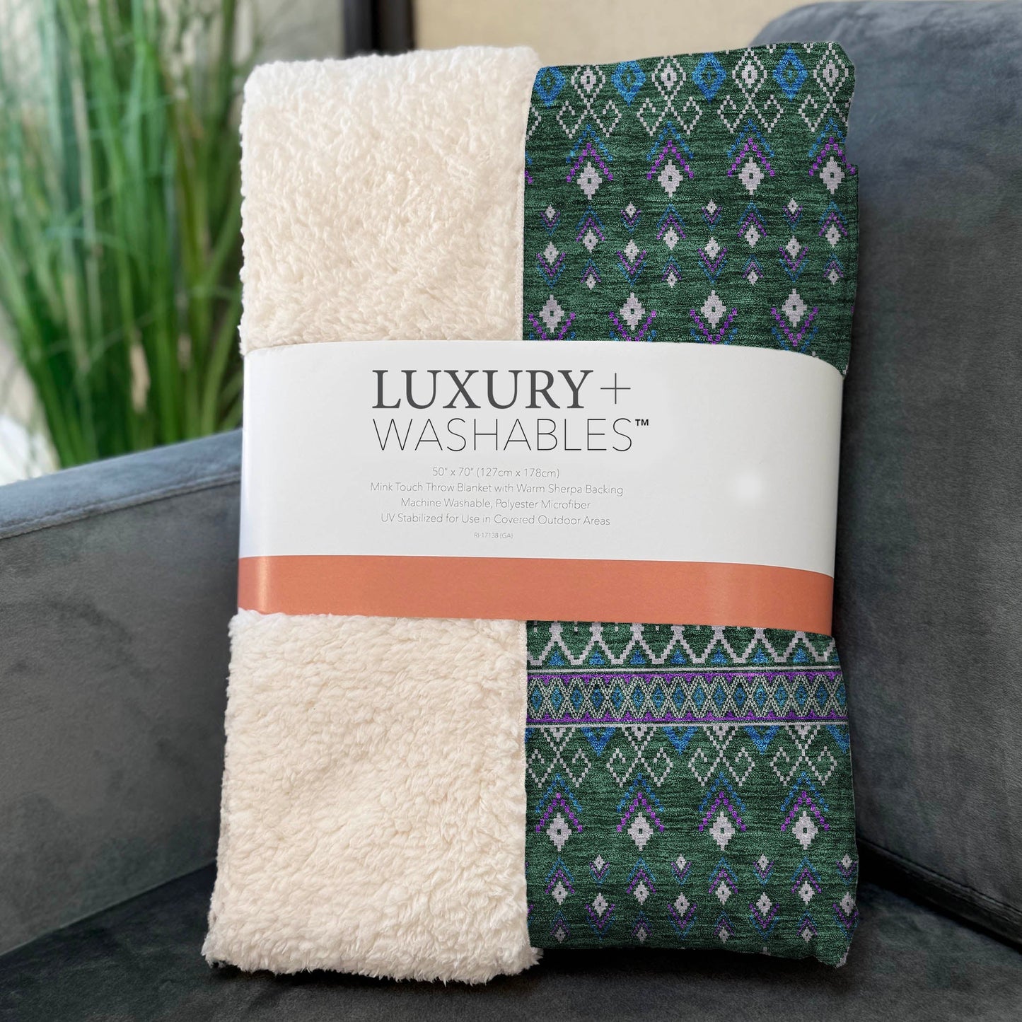 Addison Rugs Lazy Rivers Green Washable Indoor-Outdoor Rug