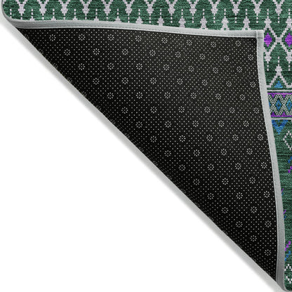 Addison Rugs Lazy Rivers Green Washable Indoor-Outdoor Rug