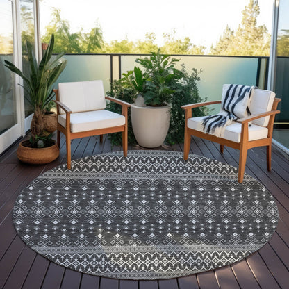 Addison Rugs Lazy Rivers Grey Washable Indoor-Outdoor Rug