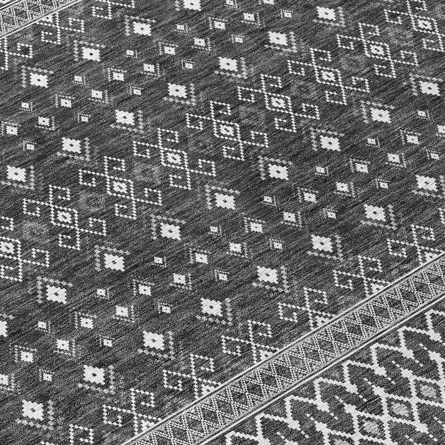 Addison Rugs Lazy Rivers Grey Washable Indoor-Outdoor Rug
