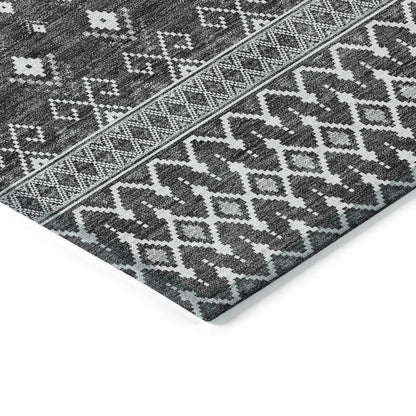 Addison Rugs Lazy Rivers Grey Washable Indoor-Outdoor Rug
