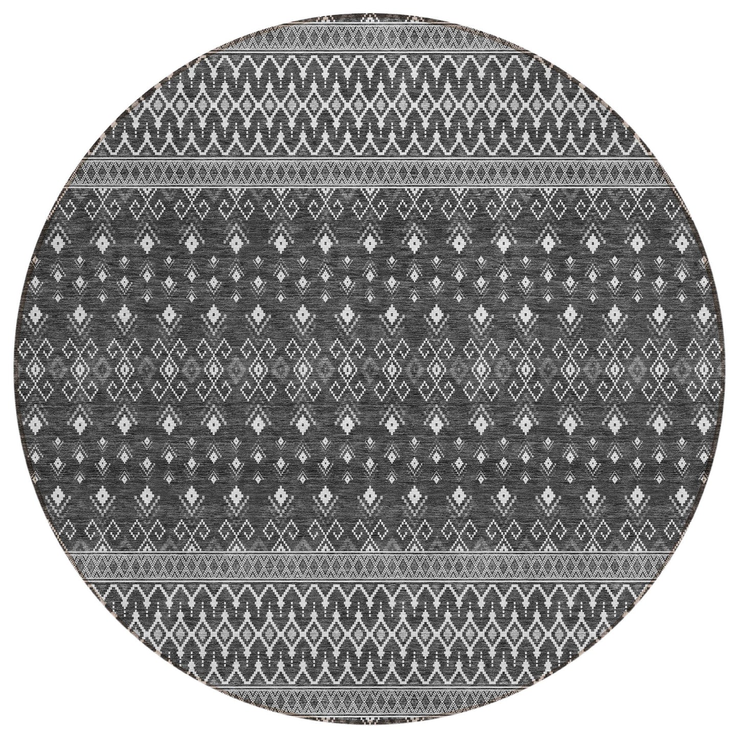 Addison Rugs Lazy Rivers Grey Washable Indoor-Outdoor Rug