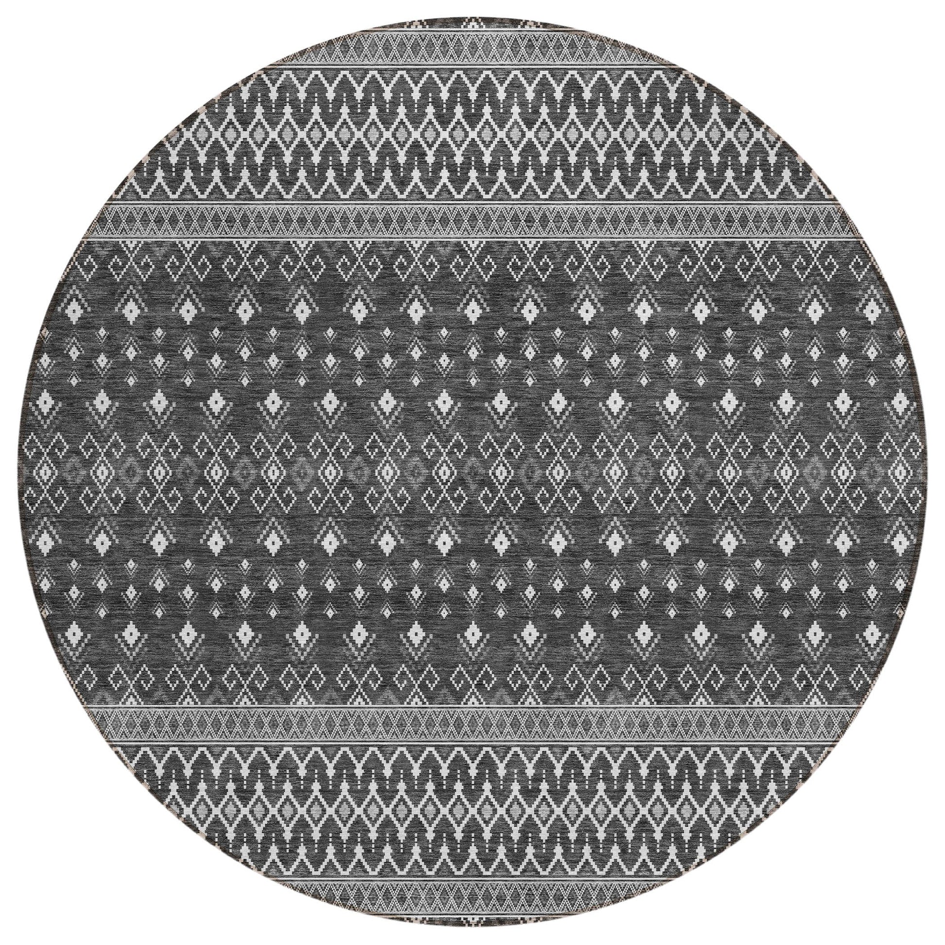 Addison Rugs Lazy Rivers Grey Washable Indoor-Outdoor Rug
