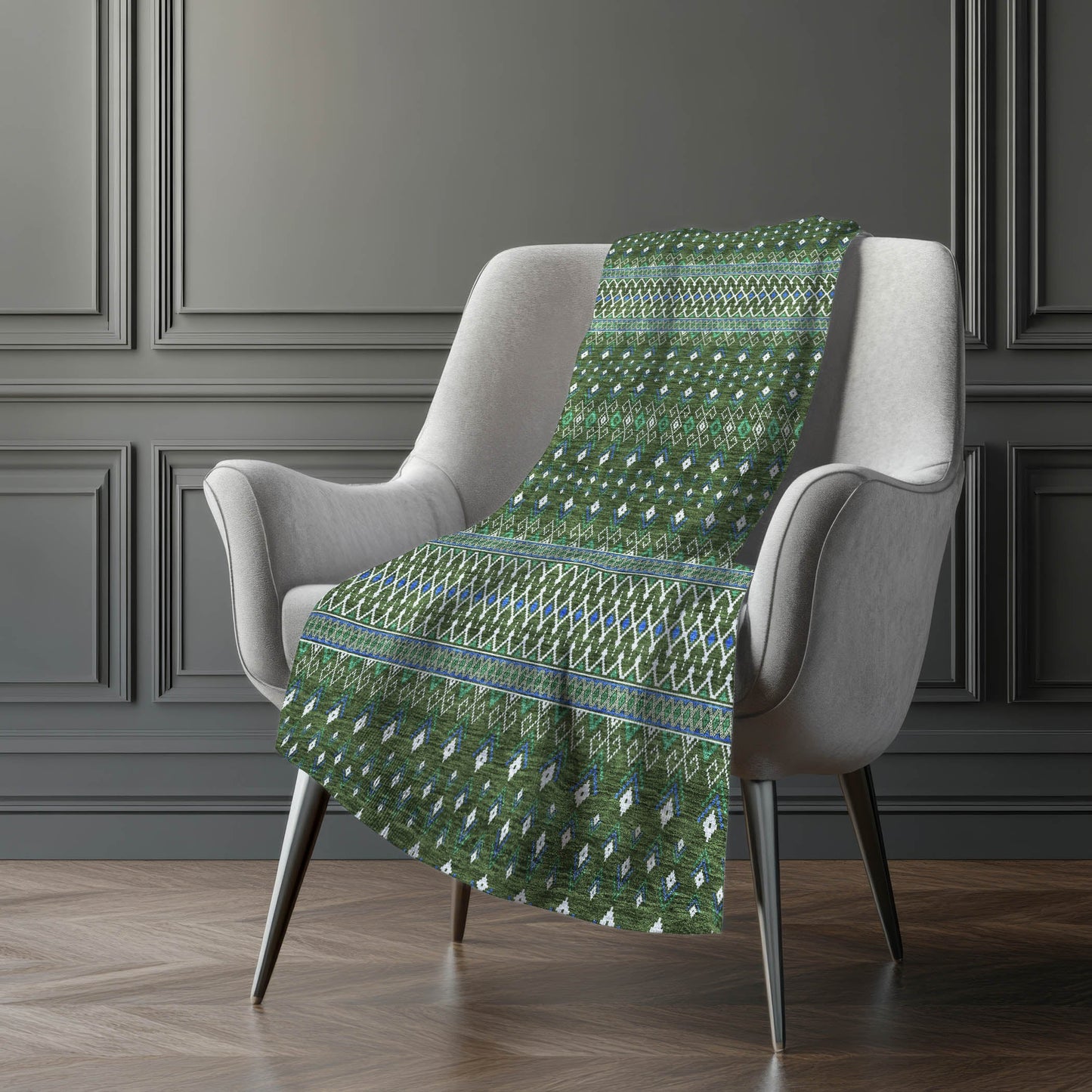 Addison Rugs Lazy Rivers Olive Washable Indoor-Outdoor Rug