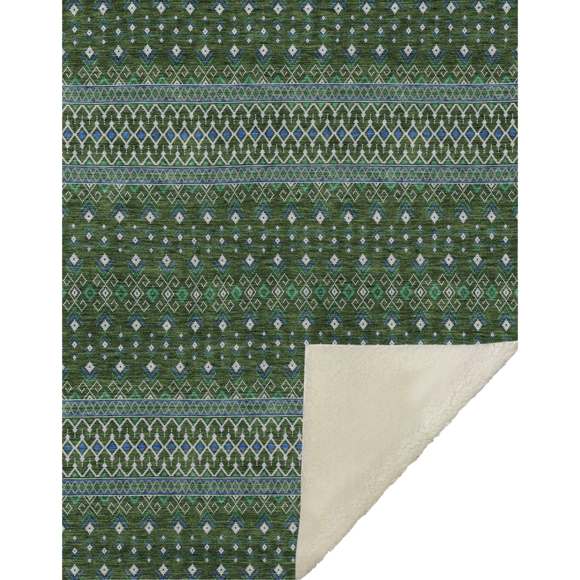 Addison Rugs Lazy Rivers Olive Washable Indoor-Outdoor Rug