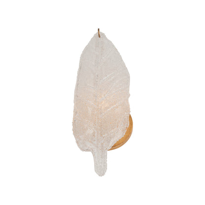 Leaf Metal Golden Wall Sconce