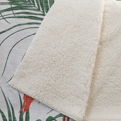 Leaves & Flamingos 50" x 70" Throw Blanket