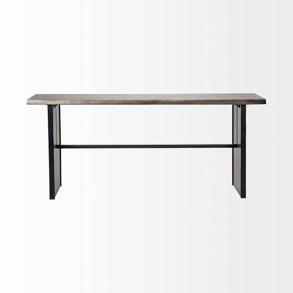 Mercana Ledger Live-Edge Wooden Console Table