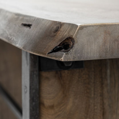 Mercana Ledger Live-Edge Wooden Console Table