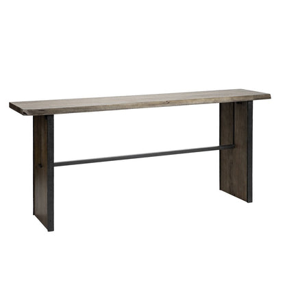 Mercana Ledger Live-Edge Wooden Console Table