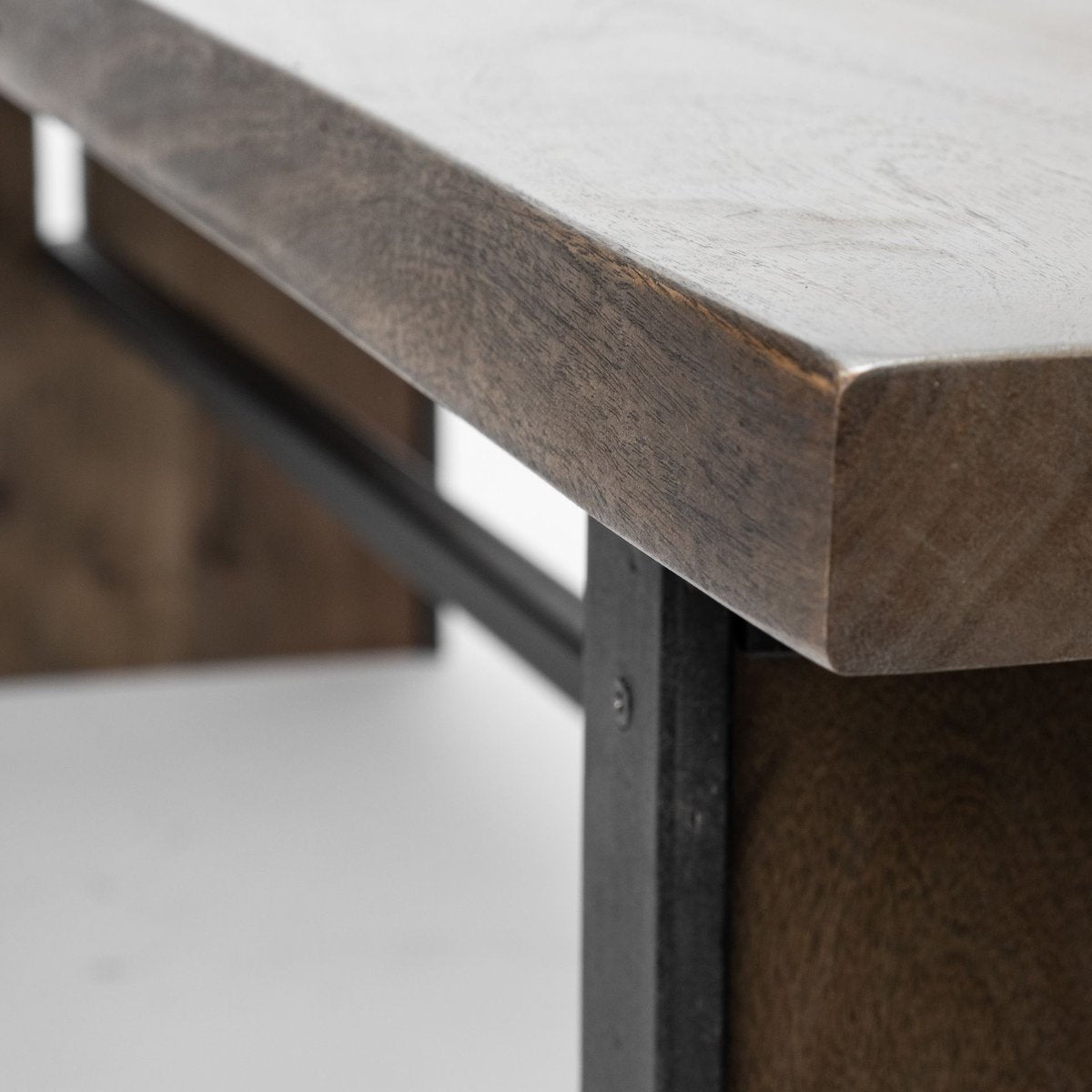 Mercana Ledger Live-Edge Wooden Dining Bench