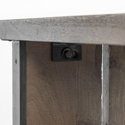 Mercana Ledger Live-Edge Wooden Dining Bench
