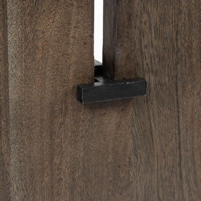 Mercana Ledger Live-Edge Wooden Dining Bench