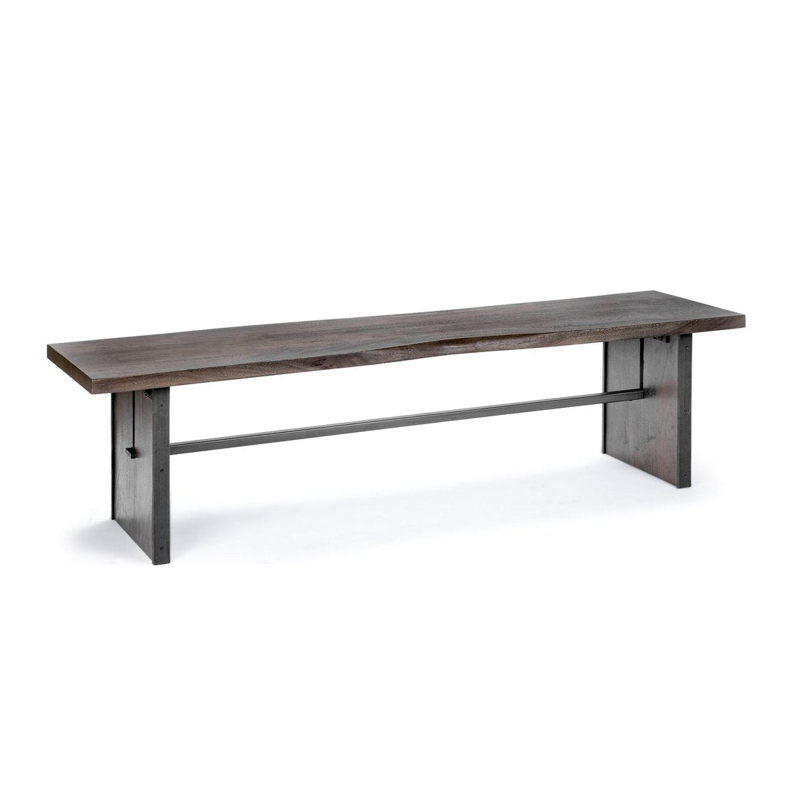 Mercana Ledger Live-Edge Wooden Dining Bench