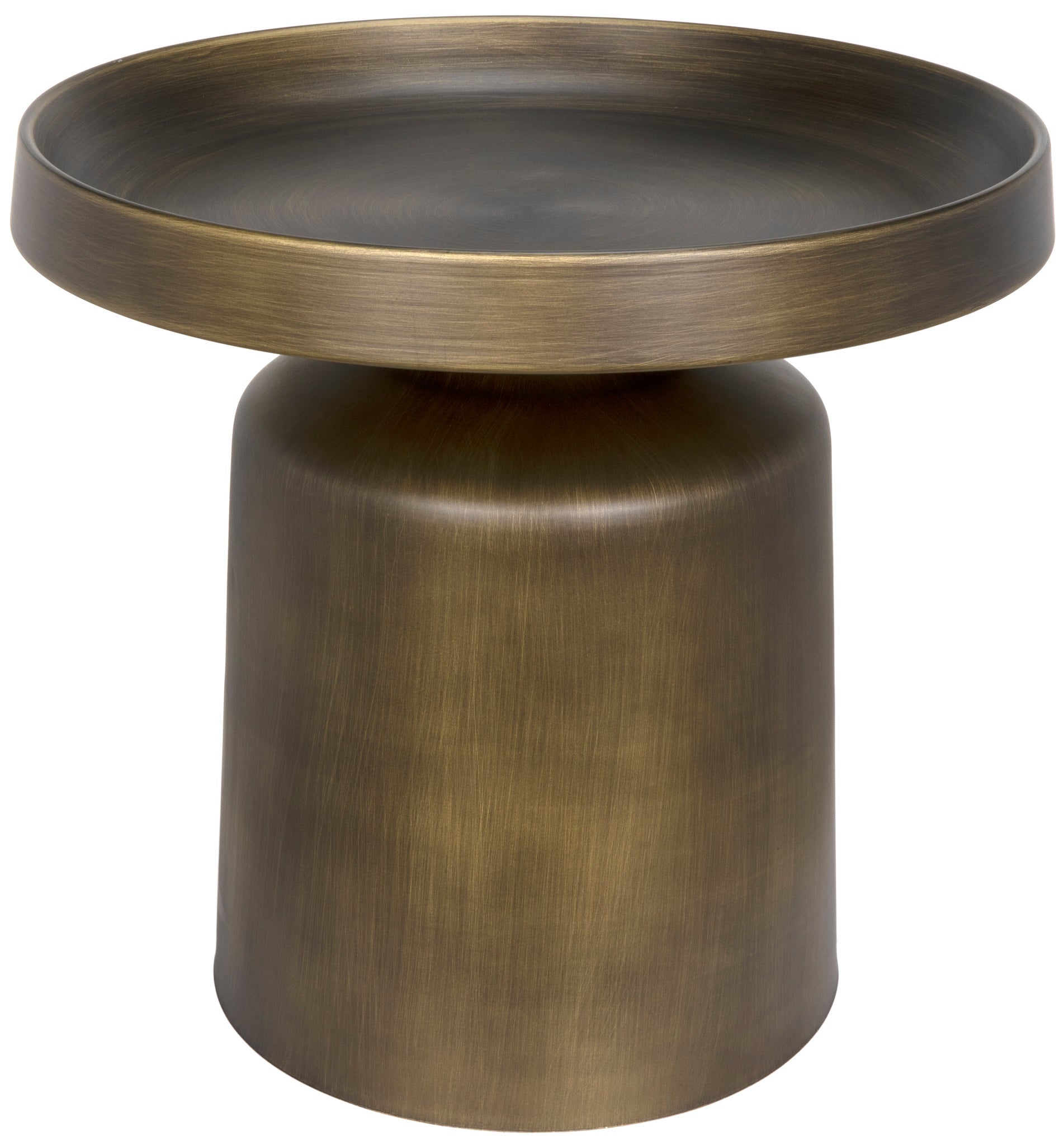 Lee Side Table, Aged Brass-Side Tables-Noir-Sideboards and Things