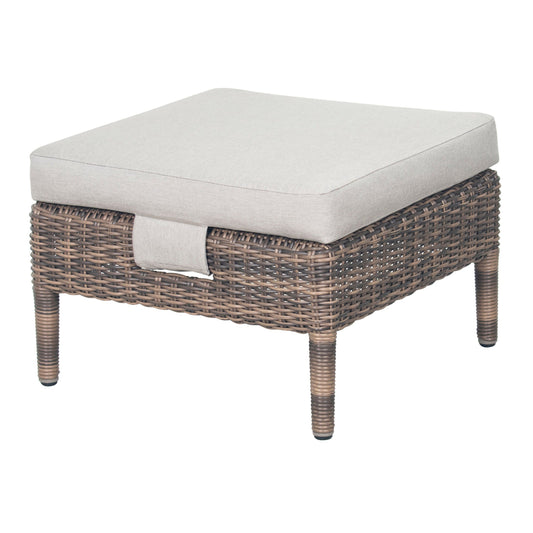 Seasonal Living Leeward Ottoman - Grey Outdoor Ottoman