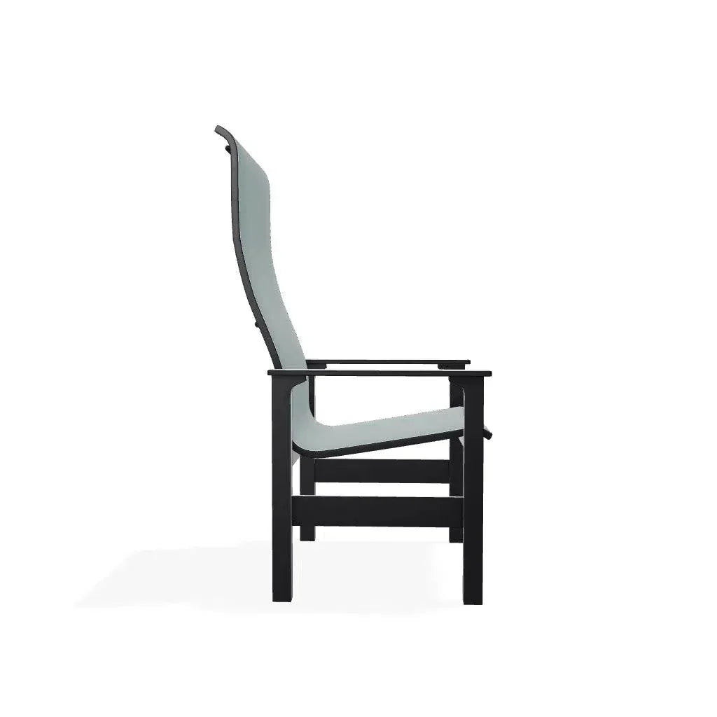 Telescope Leeward Sling Round Outdoor Dining Set 5PC