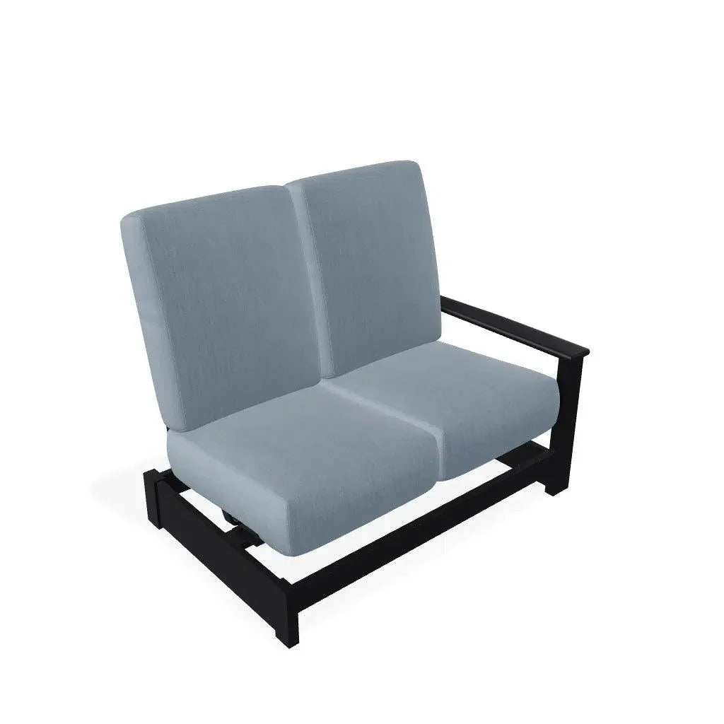 Protective Weather Max Cover, Leeward Deep Seat Left Two-Seat Outdoor Sectional With Motion