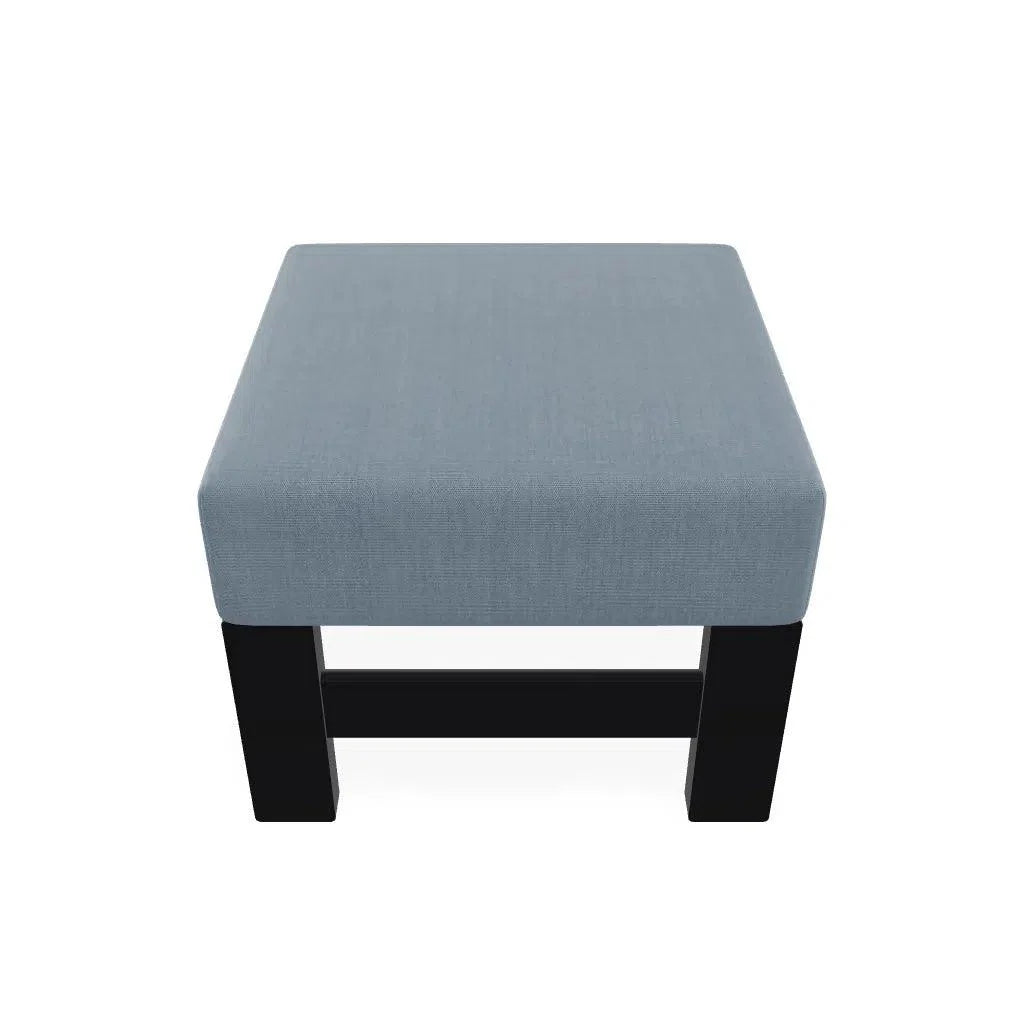 Telescope Leeward Deep Seat Cushion Outdoor Ottoman With 2 Outdoor Ottoman Clips