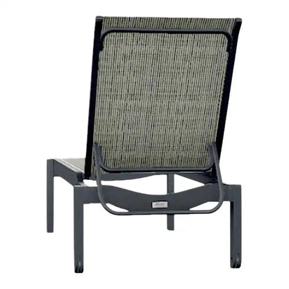 Leeward MGP Sling Stacking Armless Chaise with Wheels