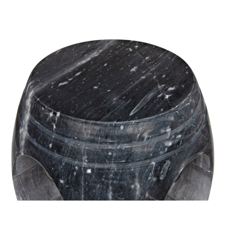 Legend Drum End Table-Side Tables-Noir-Sideboards and Things