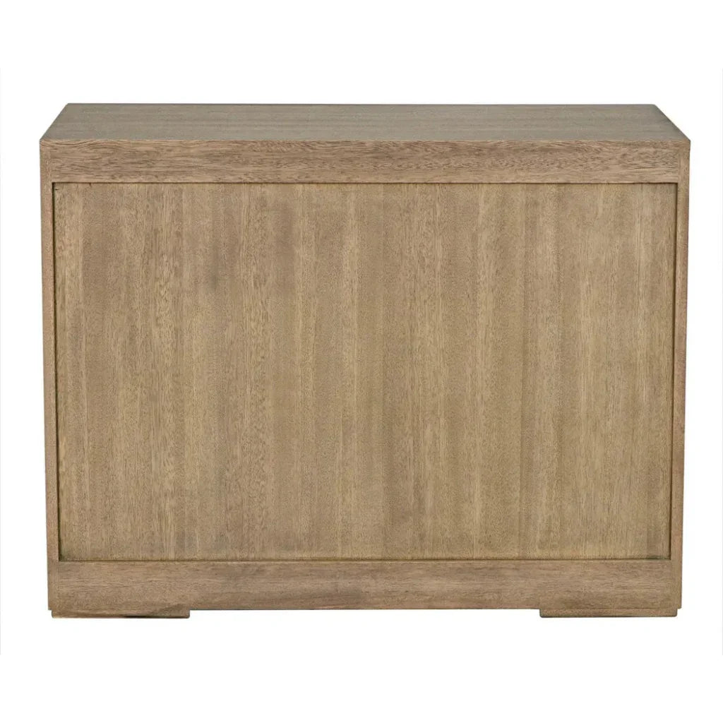 Lego Wood Washed Walnut Sideboard 3 Drawers - LOOMLAN - Noir - Sideboards