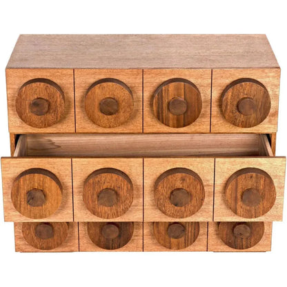 Lego Wood Dark Walnut Sideboard 3 Drawers - LOOMLAN - Noir - Sideboards