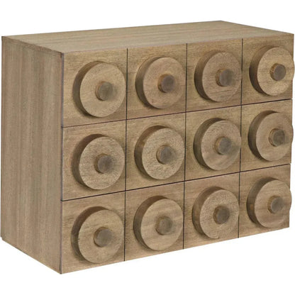 Lego Wood Washed Walnut Sideboard 3 Drawers - LOOMLAN - Noir - Sideboards