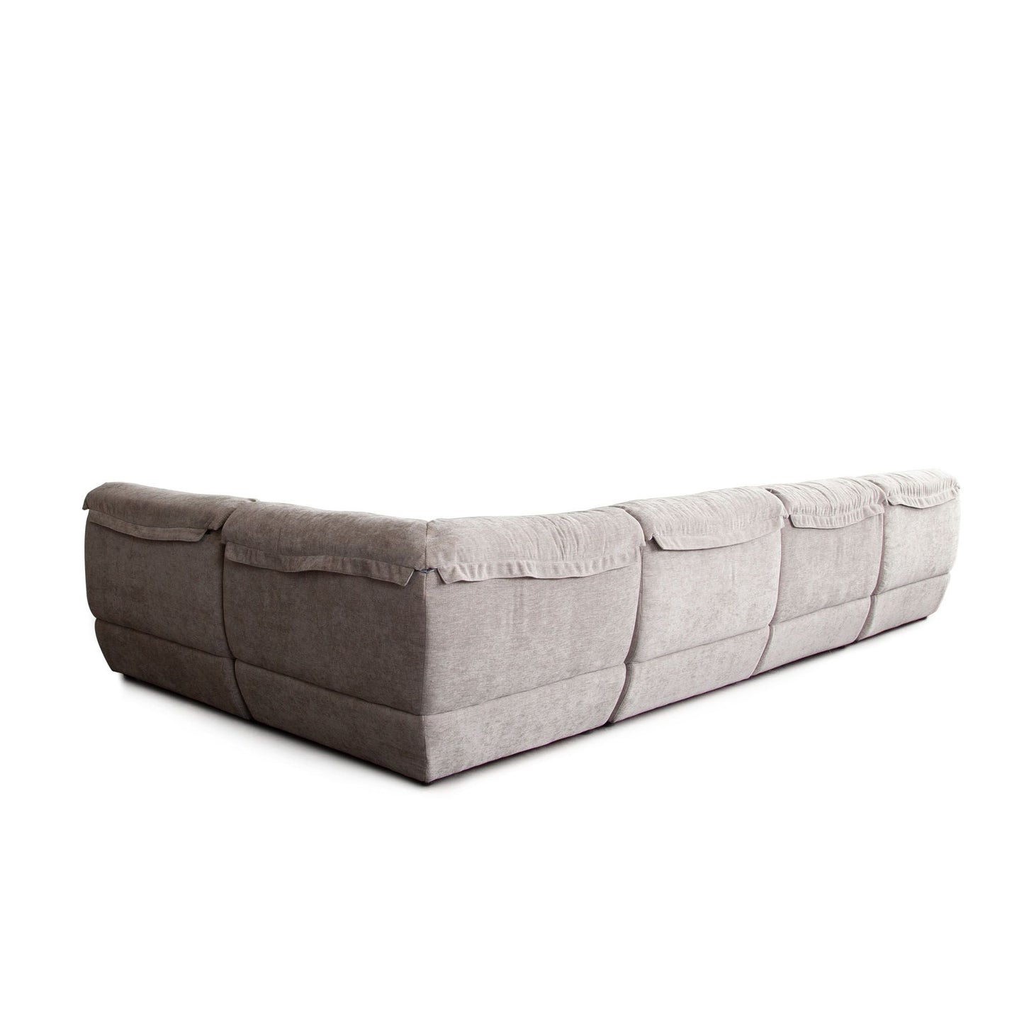 Diamond Sofa Leigh Dove Nature Fabric Armless Sectional 5PC