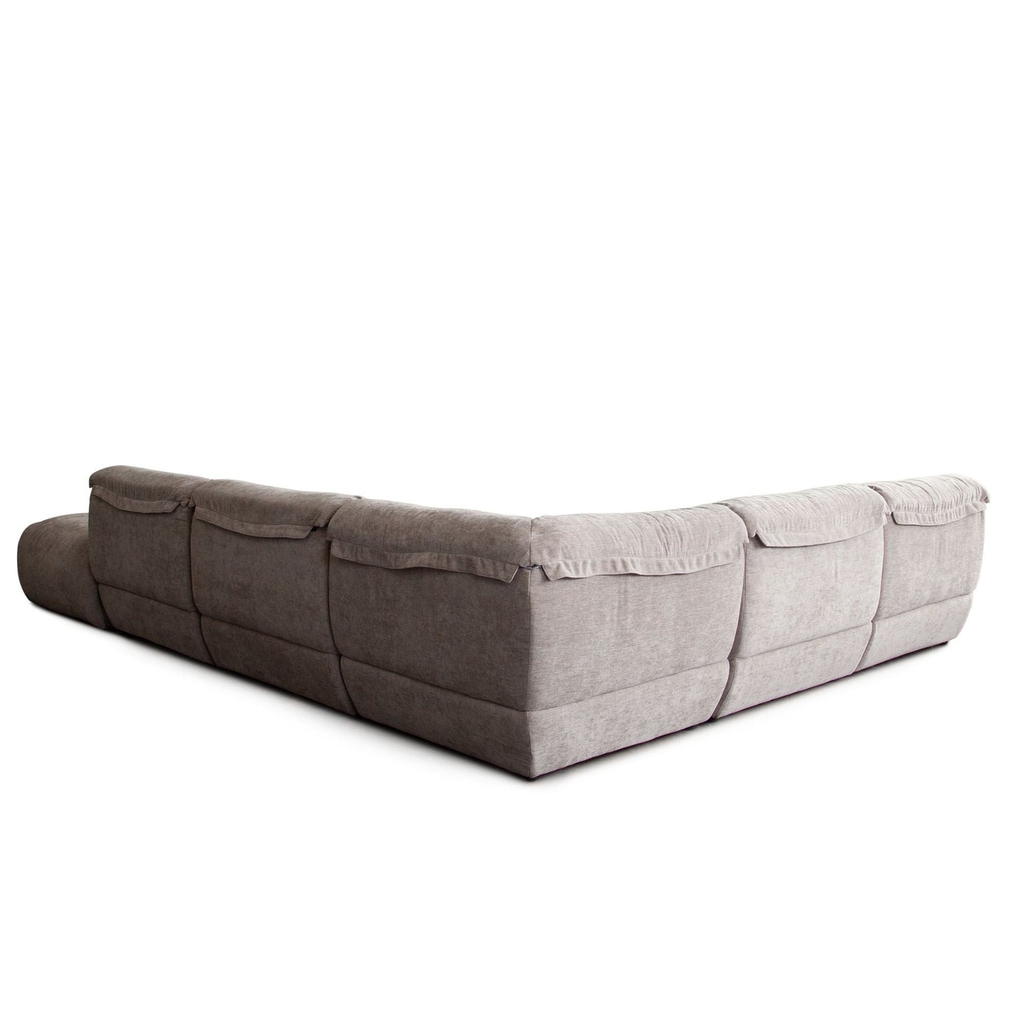 Diamond Sofa Leigh Dove Nature Fabric Armless Sectional 5PC