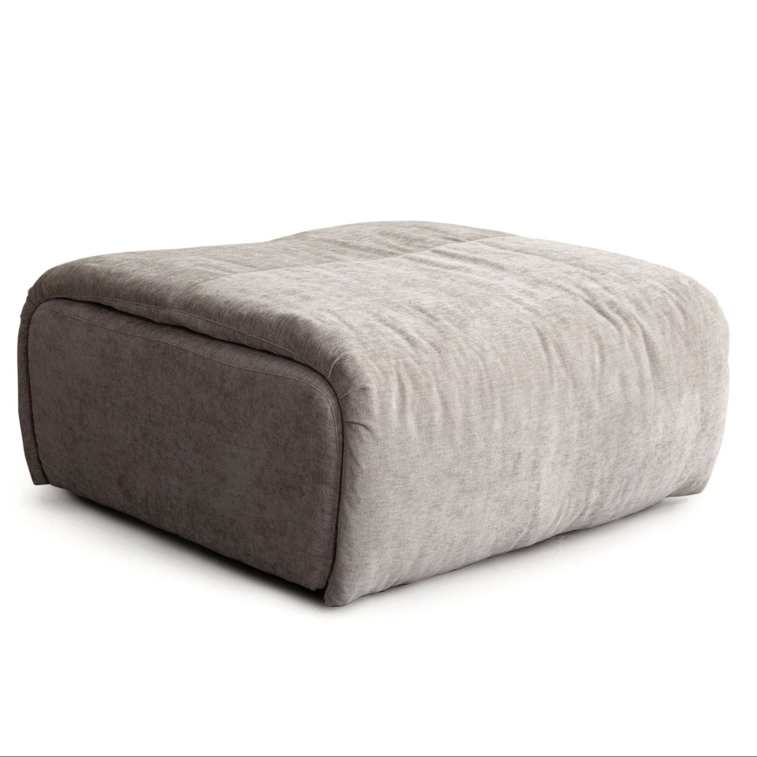 Diamond Sofa Leigh Dove Nature Fabric Square Ottoman