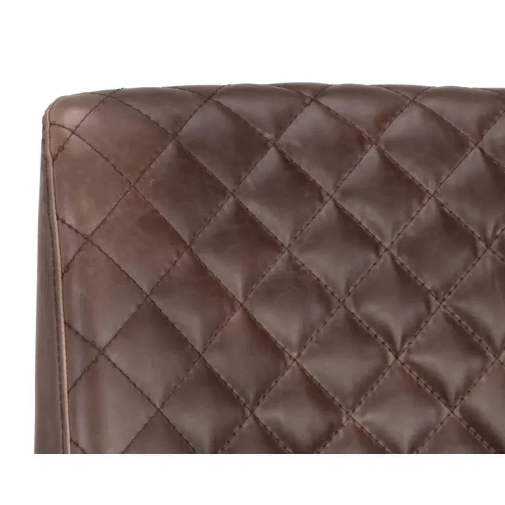 Leighland Leather Armless Dining Chair 2PC - LOOMLAN - SUNPAN - Dining Chairs