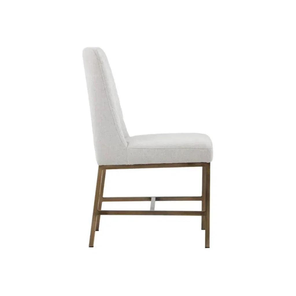 Leighland Leather Armless Dining Chair 2PC - LOOMLAN - SUNPAN - Dining Chairs