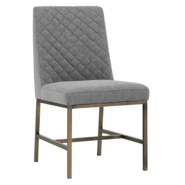 Leighland Leather Armless Dining Chair 2PC - LOOMLAN - SUNPAN - Dining Chairs