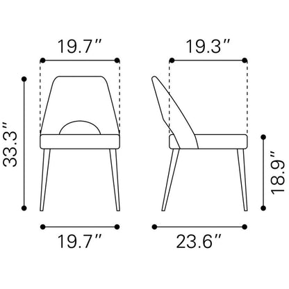 Leith Armless Dining Chair (Set of 2)