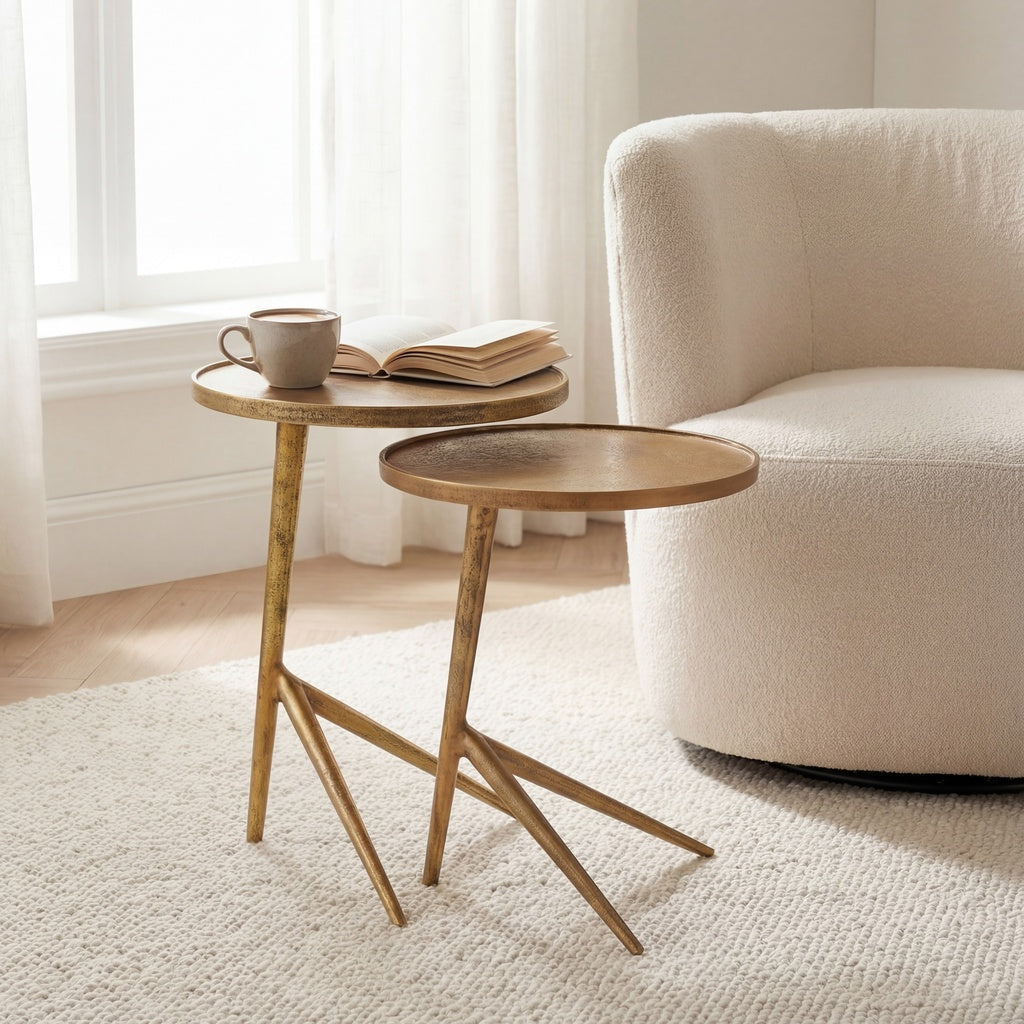 Urbia Leo Aluminum Nesting End Table