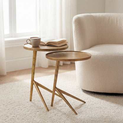 Urbia Leo Aluminum Nesting End Table