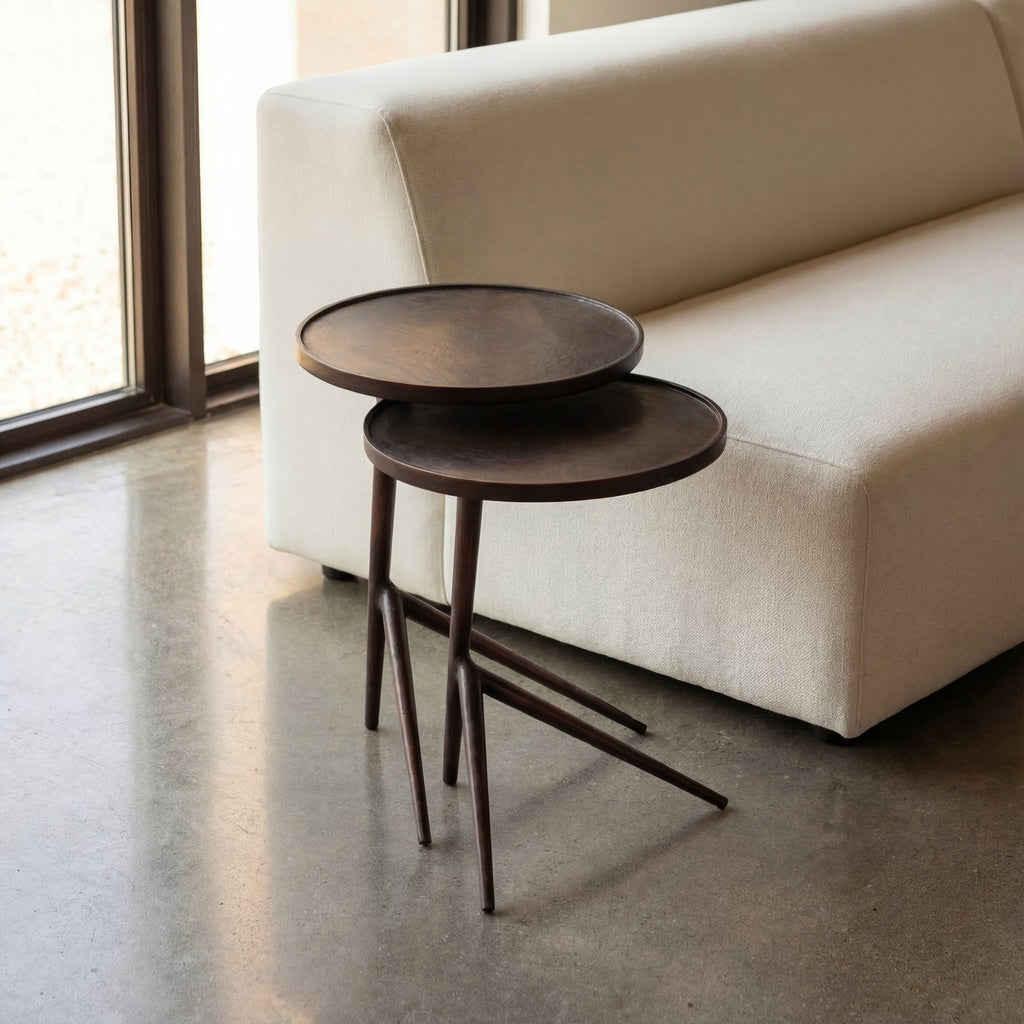 Urbia Leo Aluminum Nesting End Table