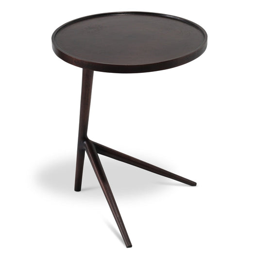 Leo Aluminum Round End Table