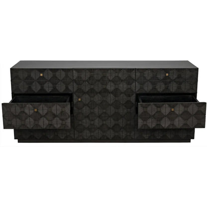 Leon Wood Black Dresser